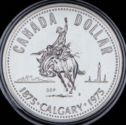 1 доллар 1975 "100 лет городу Калгари" (Канада)