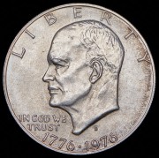 1 доллар 1976 "200 лет независимости США" (США) S