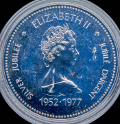 1 доллар 1977 "25 лет вступлению на престол Королевы Елизаветы II" (Канада)