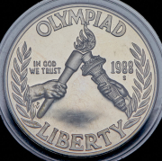 1 доллар 1988 "XXIV летние Олимпийские Игры" (США) S