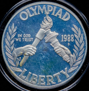 1 доллар 1988 "XXIV летние Олимпийские Игры" (США)