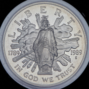 1 доллар 1989 "200 лет Конгрессу" (США) S