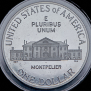 1 доллар 1993 "Билль о правах. Джеймс Мэдисон" (США) S