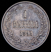 1 марка 1892 (Финляндия) L