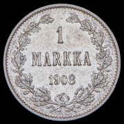 1 марка 1908 (Финляндия) L