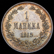 1 марка 1915 (Финляндия) S
