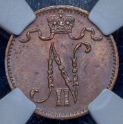 1 пенни 1914 (Финляндия) (в слабе)