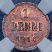 1 пенни 1916 (Финляндия) (в слабе)