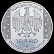 10 евро 2008 "Небесный диск из Небры" (Германия) А
