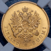 10 марок 1882 (Финляндия) (в слабе) S
