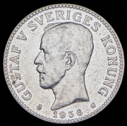 2 кроны 1936 (Швеция) G