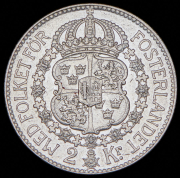 2 кроны 1936 (Швеция) G