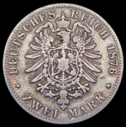 2 марки 1876 (Вюртемберг) F