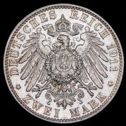 2 марки 1911 "90 лет со дня рождения Луитпольда Баварского" (Бавария) D