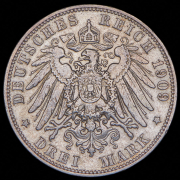 3 марки 1909 (Гамбург) J