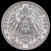 3 марки 1909 (Вюртемберг) F