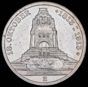 3 марки 1913 "100-летие битвы при Лейпциге" (Саксония) Е