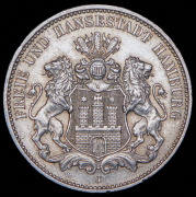 3 марки 1913 (Гамбург) J