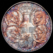 30 драхм 1963 "100 лет пяти королям Греции" (Греция)