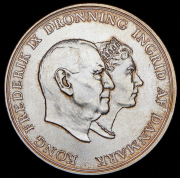 5 крон 1960 "Серебряная свадьба Фредерика IX и Ингрид Шведской" (Дания)