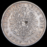 5 марок 1876 (Пруссия) В