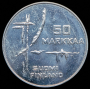 50 марок 1982 "Чемпионат мира по хоккею" (Финляндия)