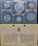 Годовой набор монет 1965 (Канада) (в запайке)