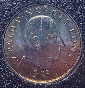Набор из 2 монет 5  50 крон 1995 "50 лет ООН" (Норвегия) (в п/у)