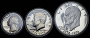 Набор из 3 сер. монет 1976 "200 лет независимости" (США) (в п/у) S