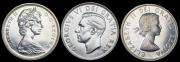 Набор из 3 сер. монет 50 центов 1952-1965 (Канада)