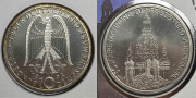Набор из 4 сер  монет 10 марок 1989-1995 (Германия) (в п/у)