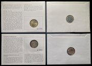 Набор из 4 сер. монет 5 марок 1968, 1975 (Германия) (в п/у)