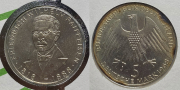 Набор из 4 сер  монет 5 марок 1968  1975 (Германия) (в п/у)