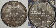 Набор из 4 сер  монет 5 марок 1968  1975 (Германия) (в п/у)