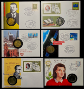 Набор из 6 сер. монет 5 марок 1935-1977 (Германия) (в п/у)