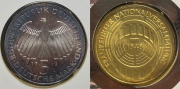 Набор из 6 сер  монет 5 марок 1935-1977 (Германия) (в п/у)