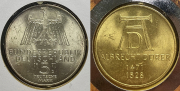 Набор из 7 сер  монет 5  10 марок 1968-1997 (Германия) (в п/у)