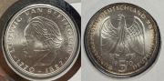 Набор из 7 сер  монет 5  10 марок 1968-1997 (Германия) (в п/у)