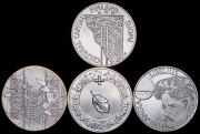 Набор из 8 сер. монет 100 марок 1992-2000 (Финляндия)