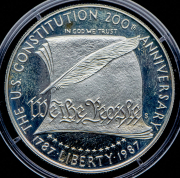 1 доллар 1987 "200 лет Конституции США" (США)