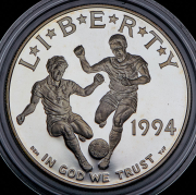 1 доллар 1994 "Чемпионат мира по футболу" (США) (в п/у)