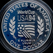1 доллар 1994 "Чемпионат мира по футболу" (США) (в п/у)