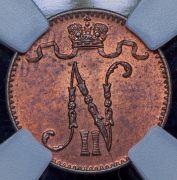 1 пенни 1905 (Финляндия) (в слабе)