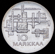 10 марок 1967 "50 лет независимости" (Финляндия)