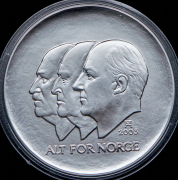 100 крон 2003 "100 лет Независимости" (Норвегия) (в п/у)