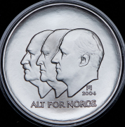 100 крон 2004 "100 лет Независимости" (Норвегия) (в п/у)