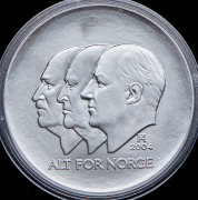 100 крон 2004 "100 лет Независимости" (Норвегия) (в п/у)