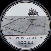 100 крон 2003 "100 лет Независимости" (Норвегия) (в п/у)