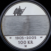 100 крон 2004 "100 лет Независимости" (Норвегия) (в п/у)