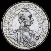2 кроны 1903 "40 лет правления Кристиана IX" (Дания)